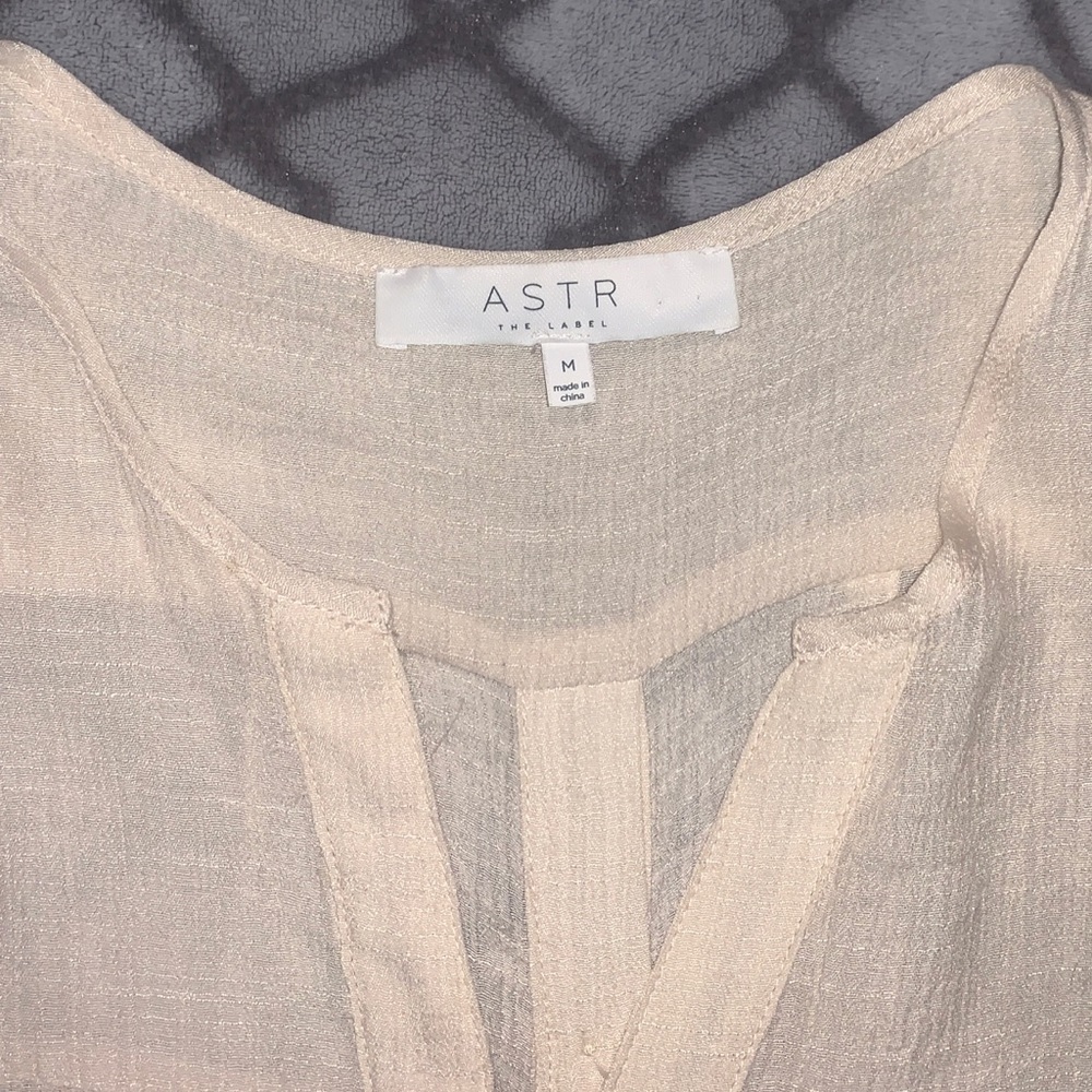 Astr The Label Button Back Gauze Tunic M - image 5